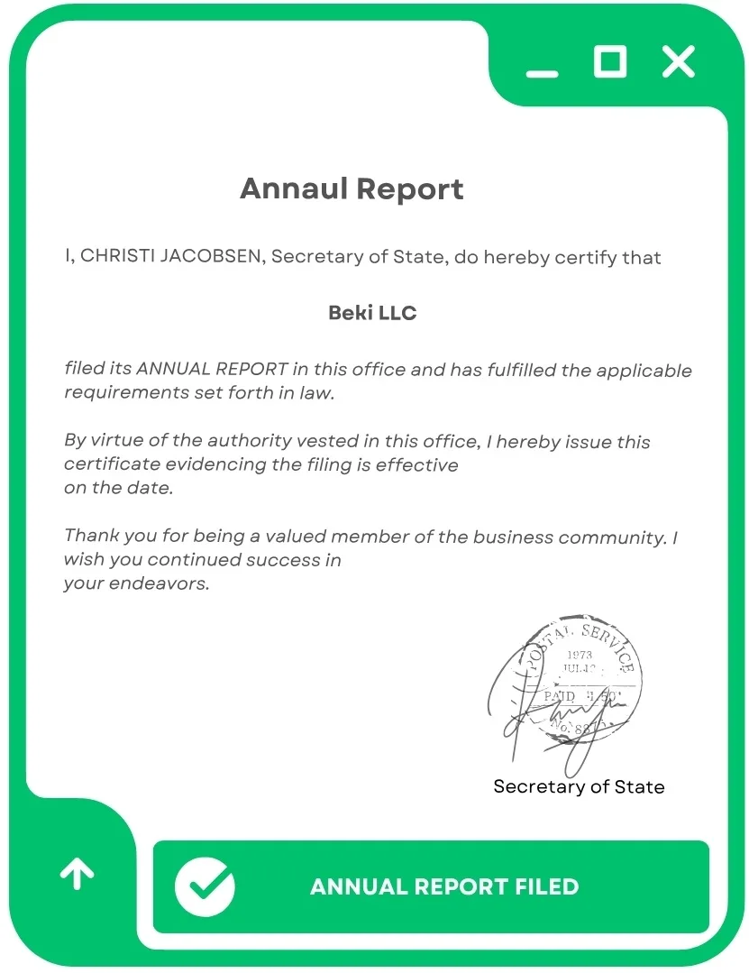 Wyoming LLC Annual Report 