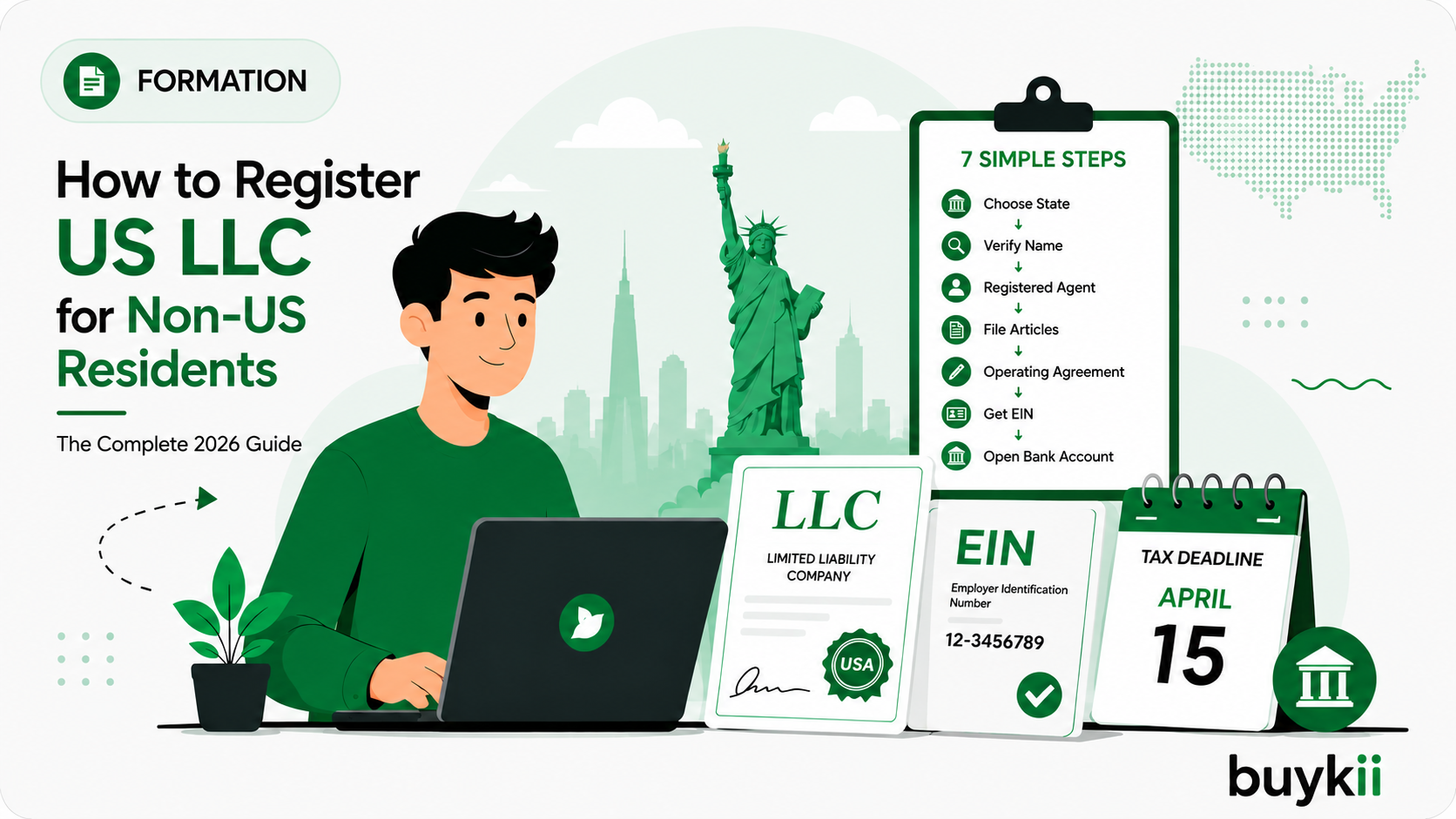 How to Register a US LLC for Non-US Residents