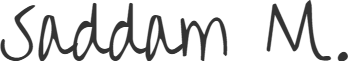 Signature of Saddam Muhammad